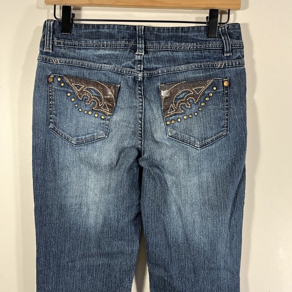 Mudd Skinny Boot Dark Wash Denim Jeans Women's Juniors Size 3 - Picture 7 of 12